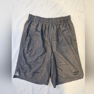 Umbro Youth FTBL Gray Athletic Shorts - Large (12/14)